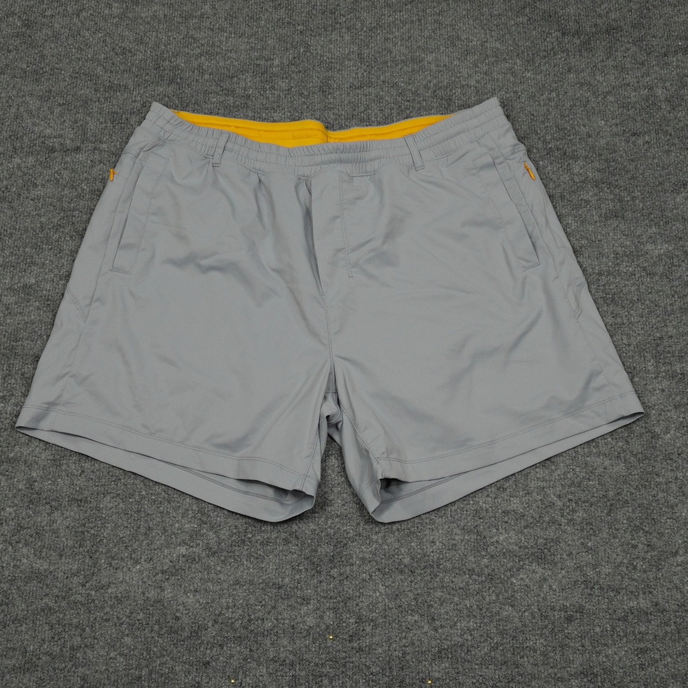 Birddogs Shorts Mens 3XL Grey Gym Athletic Built-in Liner Zipper Pockets